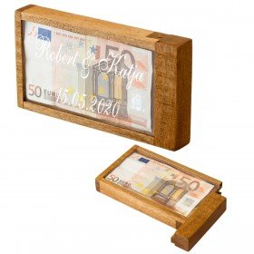 Magische Geldgeschenkbox mit Gravur