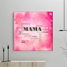 Leinwand - Mama in Pink