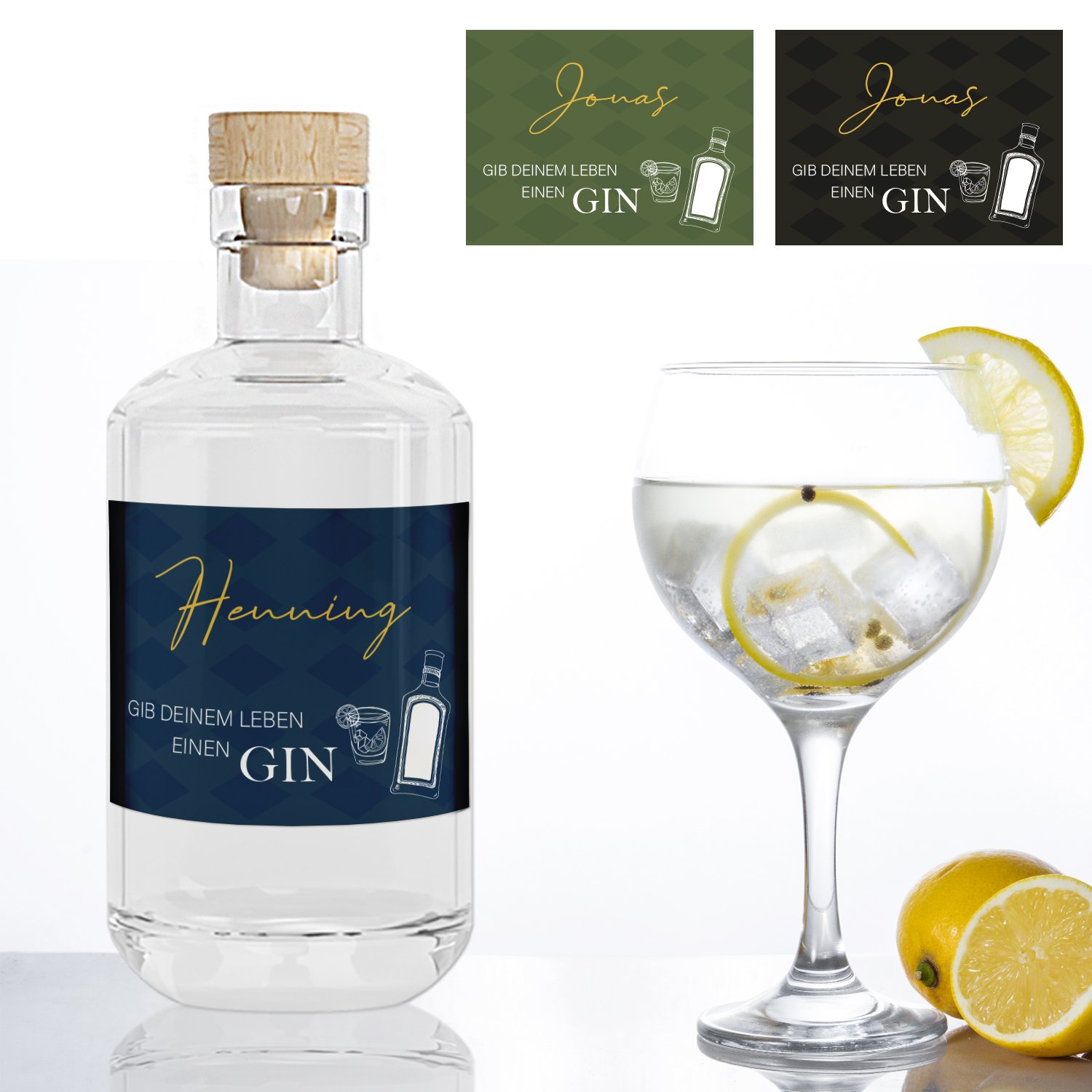 Gin Flaschenetikett personalisiert-Ideale Feier/Jahrestag