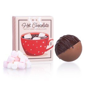 Schokoladenkugel mit Marshmallows
